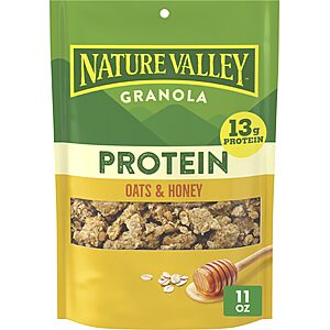 Nature Valley Oats & Honey Protein Granola, Resealable Pouch, 11 oz $2.99 or less