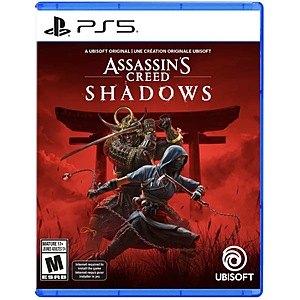 Assassin's Creed Shadows (Physical, PS5 or Xbox) $29.99 + Free Store Pickup at Target or Free Shipping on $35+