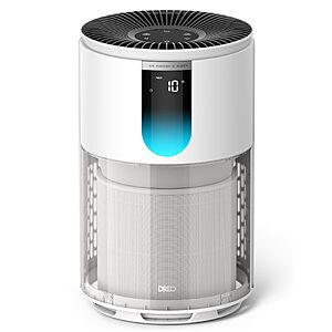 DREO Air Purifier for Home, Up to 1176 ft², HEPA Sleep Mode, Air Purifiers DR-HAP009 (Dreo 539) $59.99