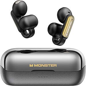 Monster Open Ear Bluetooth 5.4 Wireless Earbuds for Sports - 32H Playtime with Charging Case, ENC Noise Cancelling, IPX5 Waterproof Gym Running Headphones  $29.99