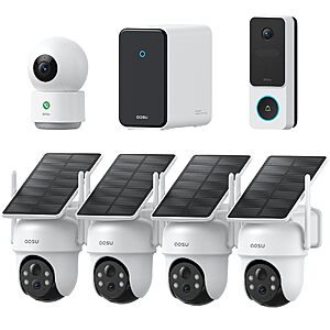 25% off aosu Total-Watch Classic AI Suite, 3K Solar Security Camera Outdoor System $599.98