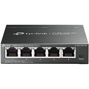 $34.99* | TP-Link 5-Port 2.5G Unmanaged Ethernet Switch + 15% Back w/ Prime Visa Card at Amazon
