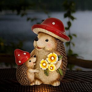 Amazon – Smadeer Solar Hedgehog Garden Statue w/ Light - $8.99 w/ Code