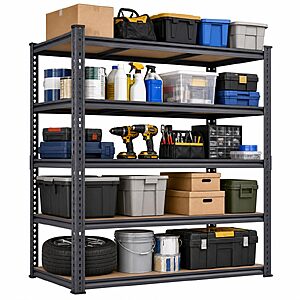 Amazon – WOZBUD 46" Heavy-Duty 5-Tier Garage Shelving - $80.99 w/ Code + Deal