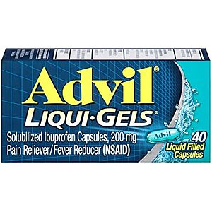 [SnS, AC] $1.54* | 40-Count Advil Liqui-Gels Pain Reliever & Fever Reducer at Amazon