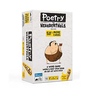 Poetry for Neanderthals Card Game $7.99 + Free Shipping