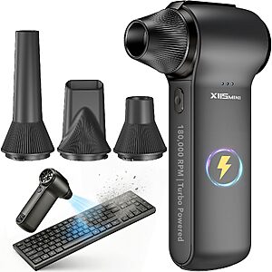 HTAIER 180,000RPM Cordless Electric Air Duster w/ 3-Speed Fan $18.69 + Free Shipping