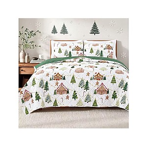 $24.99 | Dan River Christmas Print Quilt Sets at Woot!