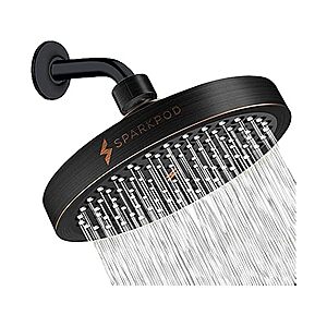 6" SparkPod High Pressure Round Rain Shower Head (4-Colors) $18.99 + Free Shipping w/ Prime or $6 Fee per Order