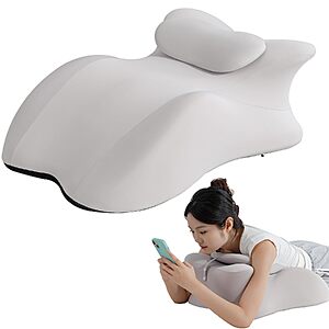 22.8"x15"x9" Adjustable Headrest Memory Foam Wedge Pillow (Light Gray) $10.00 + Free Shipping w/ Prime or on $35+