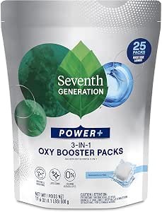 25-Count Seventh Generation Fragrance Free Oxy Booster Stain Remover Packs $5.57 w/ S&S + Free Shipping w/ Prime or on $35+