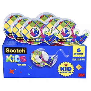 6-Pack Scotch Kids' Tape Rolls (0.75" x 650") $11.99 ($2 Ea) + Free Store Pickup at Target or Free Shipping on $35+