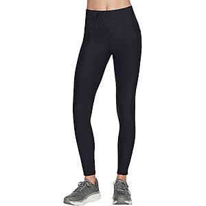 Skechers Women's Go Walk Rib Full Length High Waisted Legging $14.3