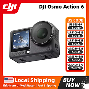 DJI Osmo Action 6 8K Waterproof Action Camera $330.18 + Free Shipping