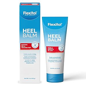 [SnS, AC] $6.14 | 4-Oz Flexitol Heel Balm, Cracked Heel Cream & Foot Balm at Amazon