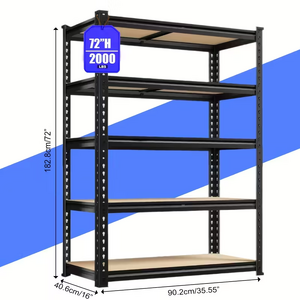 72"x35"x16" Nnovaroom Metal Storage Shelves $19.86 + Free Shipping