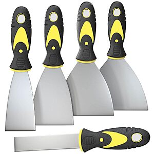 5-Pack Rerdeim Stainless Steel Putty Knife Set (1"- 5") $5.98 + Free Shipping w/ Prime or on $35+