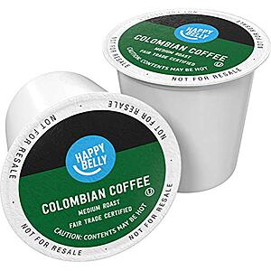 [SnS] $5.18 | 24-Count Happy Belly Medium Roast Keurig Coffee Pods (Colombian) at Amazon