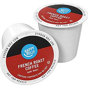 [SnS] $5.18 | 24-Count Happy Belly Dark Roast Keurig Coffee Pods (French Roast) at Amazon