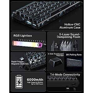 Womier SK61HE Hall Effect Gaming Keyboard – Sale w/ Code XIAW23LT $63.99