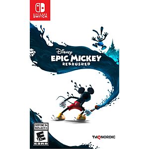 Disney Epic Mickey: Rebrushed (Nintendo Switch) $23.50 + Free Shipping w/ Walmart+ or on $35+