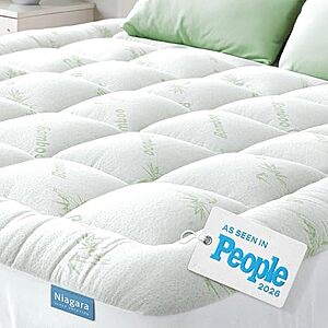 $37.29* | Niagara Sleep Solution Ultra Soft & Cooling Mattress Topper (Queen) at Amazon