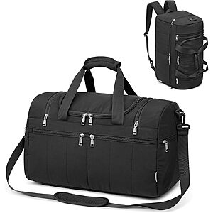 45L 3-in-1 Travel Duffle Bag w/ Shoe Compartment (Black) $14.69 + Free Shipping w/ Prime or on $35+