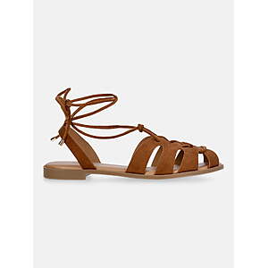 No Boundaries Lace Up Fisherman Sandals, Women's, $15.99, Walmart