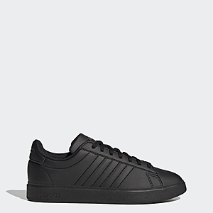 adidas men Grand Court 2.0 Shoes (Core Black) $26