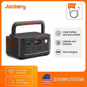 Jackery Portable Power Station Explorer 500 v2 (Newest) w/ 5m Extension Cord $242 + Free S/H $242.2