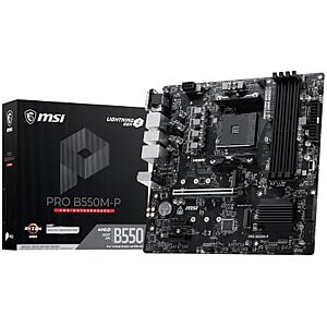 $69.99* | MSI PRO B550M-P AM4 AMD B550 Micro ATX Motherboard at Amazon