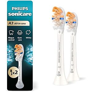 [SnS, AC] $19.69 | 2-Pack Philips Sonicare A3 All-in-One Toothbrush Heads (White) at Amazon