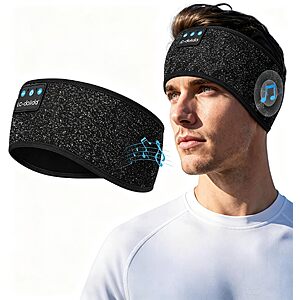 LC-dolida Bluetooth 5.4 Sleep Headphones $7.99 – Wireless Headband for Sleep, Workout & Yoga