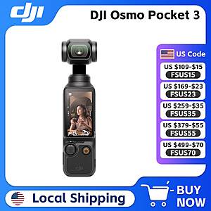 DJI Osmo Pocket 3 Vlogging Camera 1-Inch CMOS &4K/120fps 3-Axis Gimbal Mechanical Pocket 3 $282 + Free Shipping