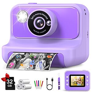 Gofunly Kids Camera Instant Print $19.79