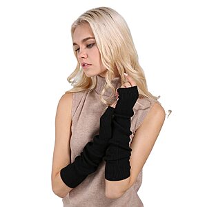 Facecozy Arm Warmers for Women, Long Fingerless Gloves with Thumb Hole $4.99