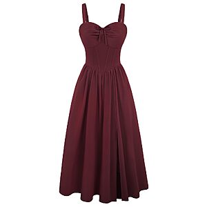 Amazon – Scarlet Darkness Women's Corset Midi Dress - $18.00 w/ Code