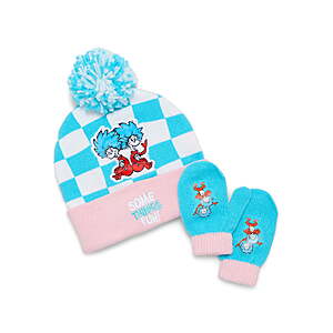 Dr. Suess Cat in the Hat Thing 1 and Thing 2 Little Kids' Hat and Mittens Sets from $2.75 + Free S&H w/ Walmart+ or on $35+