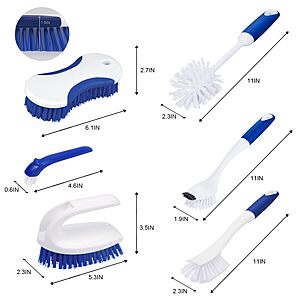 6-Pc CELOX Multi-Purpose Cleaning Brush Set $12.89 + Free Shipping w/ Prime or on $35+