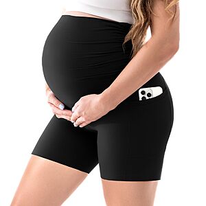 Amazon – Walifrey Maternity Shorts w/ Pockets - $5.49–$7.14 w/ Code