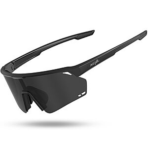 AGEYOU Polarized Sports Sunglasses for Men Women Glasses, UV400 TAC Lens, TR90 Frame, 0.95oz $8.99
