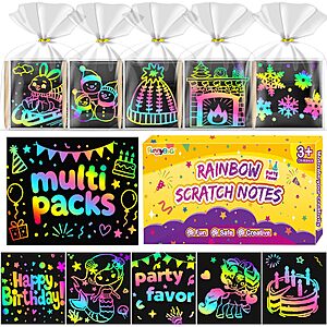 Amazon – FUNNYB&G 240-Pc Rainbow Scratch Notes Set - $10.79–$13.19 w/ Code