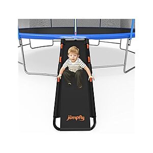63" Jumpfly Universal Trampoline Slide Ladder w/ Handles (Blk-Orange) $18.99 + Free Shipping w/ Prime or $6 Fee per Order