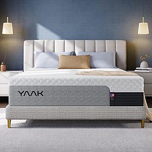 Amazon – Yaak 12" Queen Memory Foam Mattress - $155.99 w/ Code