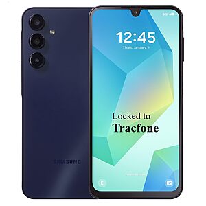 $79.88 AMAZON Tracfone Samsung Galaxy A16 5G Phone - 128GB, 1-Yr Plan Included, Black