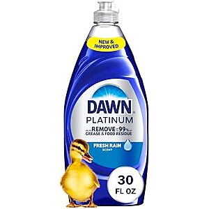 [SnS, AC] $11.23* | 3 × 30-Oz Dawn Platinum Dish Soap (Fresh Rain) ($3.74 each) at Amazon