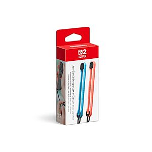 $10* | Official Nintendo Joy-Con 2 Straps (Light Blue/Red) at Amazon