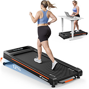 MERACH W50 Walking Pad Treadmill w/ 12% Auto Incline, 3.5HP Motor & 400-Lb Capacity $197.99 + Free Shipping
