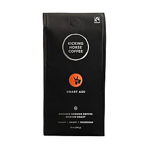 [SnS, AC] $5.65* | 10-Oz Kicking Horse Organic Medium Roast Ground Coffee (Smart Ass) at Amazon