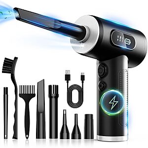 3-Gear FRESMOL 100000RPM Rechargeable Cordless Electric Air Duster $19.99 + Free Shipping w/ Prime or on $35+